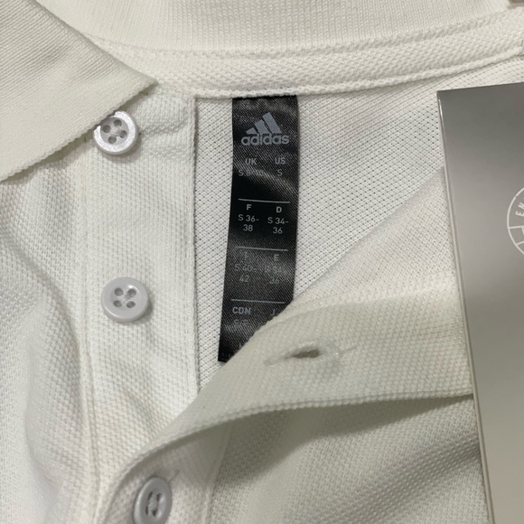 Adidas White Polo Crop Top - Picture 6 of 8